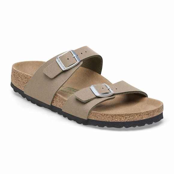 Birkenstock Birkis Sydney Womens Size 36 Vegan Gray Taupe - Picture 6 of 13